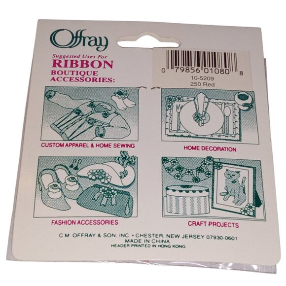 🎯 Vintage Offray Mini Red Bows for Crafting, 10 Pcs. Ribbon Polyester Bows - Picture 3 of 11